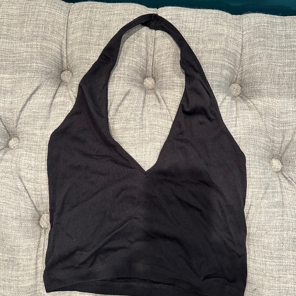 Free People halter crop in black - Picture 2 of 7